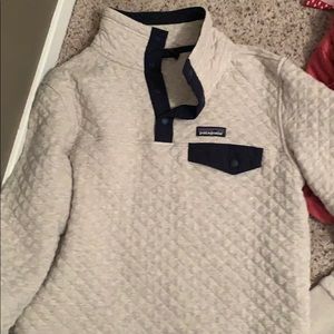 patagonia button up half way coat